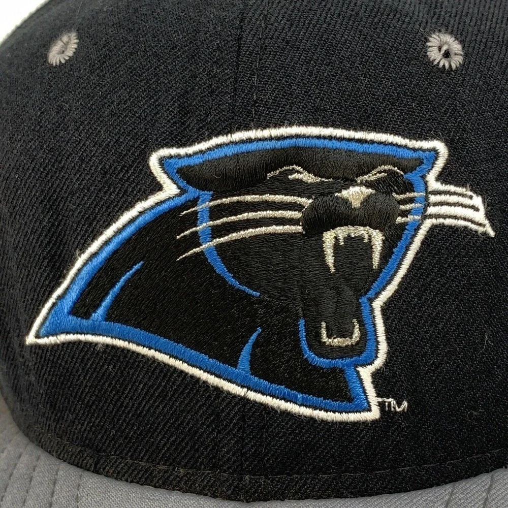 Vintage New Era Pro Model Carolina Panthers 100% Wool‎ Fitted Hat Size 7 USA